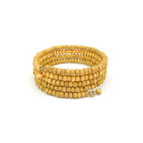 Sachi Chromatic Hues - Yellow Coil Bracelet