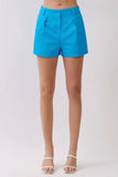 Caitlyn Game Day Solid Tailored High Waisted Shorts