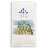 Dock with The Blues: Brass Ornament / 3” x 3”