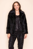 Sarah Jessica Minky Fur Jacket