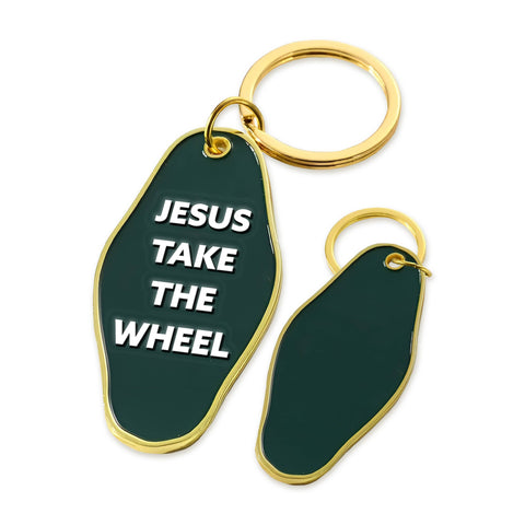 Keychain- Jesus Take The Wheel
