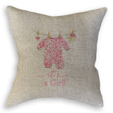 Baby Girl Clothing with “It's a Girl” Dishtowel