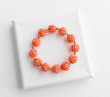 Luxe Globe Bracelet - Tangerine