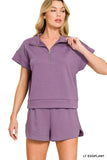 Scuba Half ZipTop w/Dolphin Shorts Set