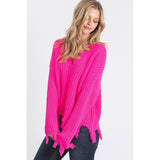 90’s Destroyed V-Neck Sweater