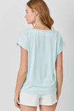 Mystree Cupro Modal V-Neck Top