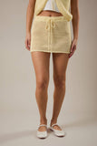 Crochet Low Rise Skirt- Yellow