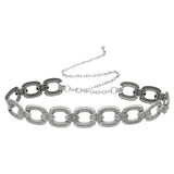 Greca Link Ribbed Chain Belt