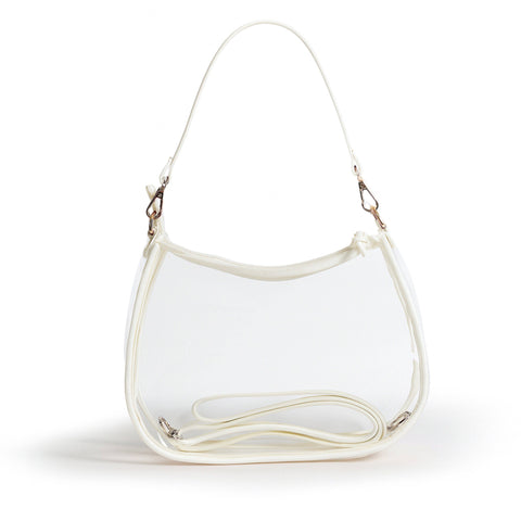 Sara Clear Purse - White