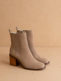 The Dakota | Cedar Wood Heeled Chelsea Bootie: CEDAR WOOD
