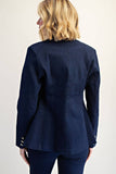 The Becky Denim Blazer - Indigo Denim