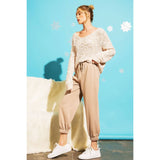 Cropped French Terry Jogger Sweatpants