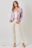 Mystree Flower Patterned Sweater Jacket