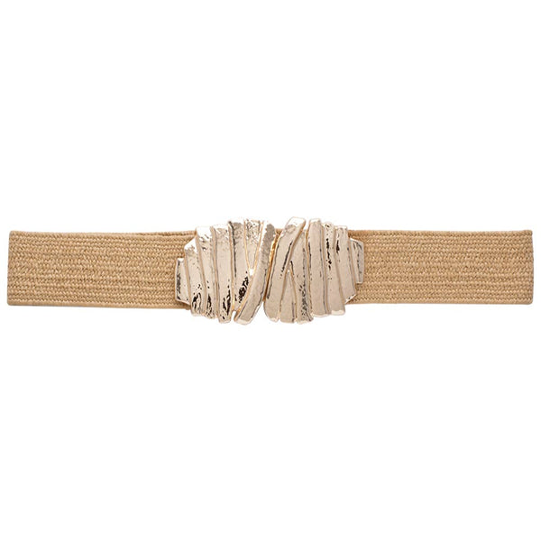Metal Design Woven Belt