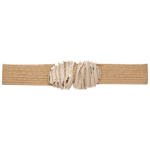 Metal Design Woven Belt