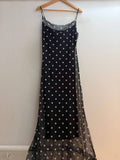 Italian Strappy Tulle Polka Dot Dress