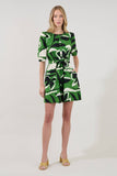 Samrie Shift Mini Dress Rainforest: KELLY-CREAM