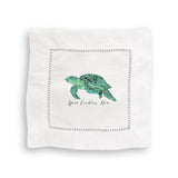 Blue Sea Turtle with Location: Dishtowel - Pensacola Beach