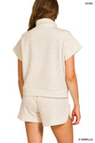 Scuba Half ZipTop w/Dolphin Shorts Set