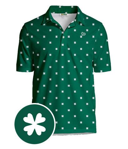 Paddy Party Golf Polo Shirt - Men's Clover Golf Apparel