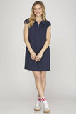 Hannah Half Zip Knit Mini Dress
