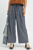 Lisa Striped Wide-leg Pants