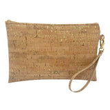 Cork Simple Wristlet | Gold Flecked Cork