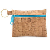 Cork Zipper Pouch with Key Ring | Rustic Cork: Natural Zipper
