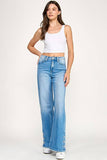 Petra Super Soft Touch High Rise Wide Leg Jean - Medium Light