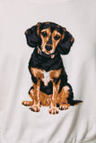 "BEAGLE" Dog Crew Neck Oversized Sweater