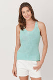 Mystree Washed Sweater Tank Top