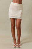 Sail Away Crochet Mini Skirt