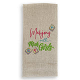 Mahjong with Mah Girls Curly -Dishtowel