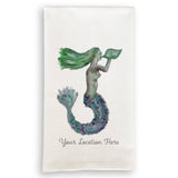 Blue Mermaid Dishtowel