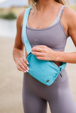 Nylon Belt Bum Bag- Aqua RTS