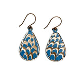Patina Oceanic Scales Earrings