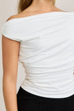Off the Shoulder Top with Ruching