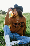 Brown Whiskey Weather Lightweight Sweater