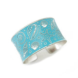 Handcrafted Blue Sea Life Patina Bracelet