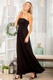 The Maddy Tube Solid Ruffled Maxi
