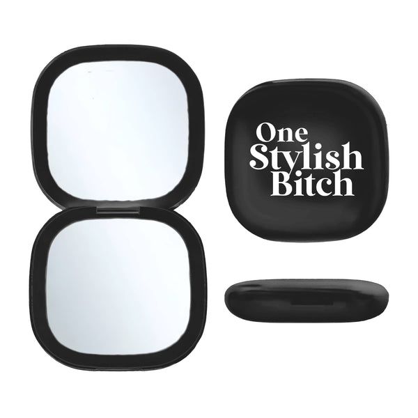 LED Compact Mirror (Black) - One Stylish Bitch