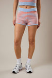 Creamsicle Stripe Sweater Shorts