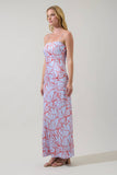 Cerys Floral Tirza Maxi Dress- Lavender Multi