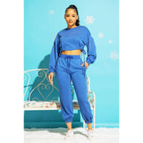 Cropped French Terry Jogger Sweatpants