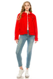 The Way Cotton Twill Jacket - Red