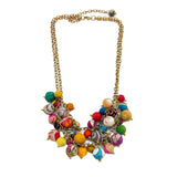Aasha Clustered Layered Kantha Handcrafted Necklace