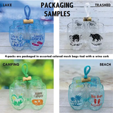 MERMAIDS Unbreakable Stemless TRITAN Plastic Wine Glasses