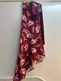 The Tuscany Italian Satin Dress with Scarf