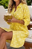 Italian Polka Dot Gauze Cotton Dress