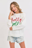 Holly Jolly Holiday Christmas Sweater